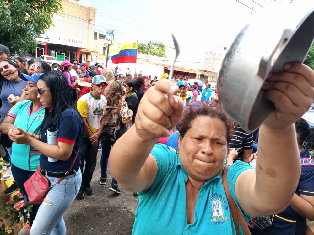 maestros protesta Zona Educativa