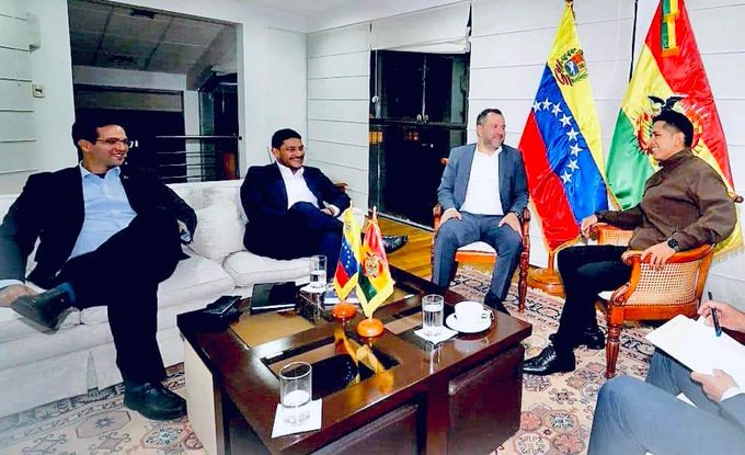 Canciller Yván Gil se reunió con el presidente del senado de Bolivia para discutir ruta cooperación política