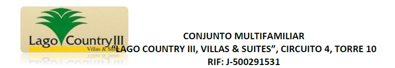“Lago Country III, Villas y Suites” convocan a asamblea de propietarios el martes 20: En el salón de fiesta