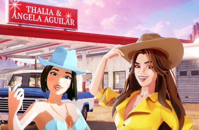 Thalía y Ángela Aguilar empoderan con su música en el video animado 