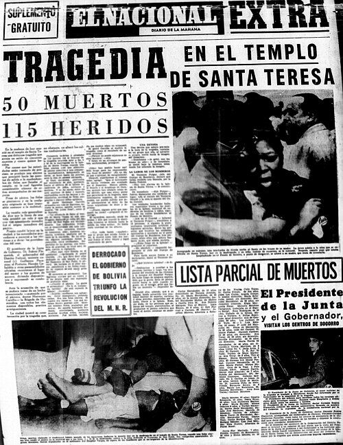Morir a las puertas del templo La tragedia en la iglesia de Santa Teresa