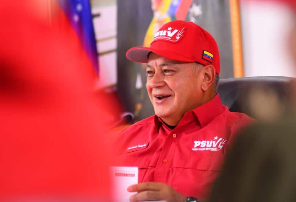 Diosdado Cabello en rueda de prensa