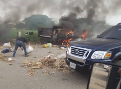 Reportan fuerte enfrentamiento entre yukpas y funcionarios militares en la Villa del Rosario (Fotos+Videos)