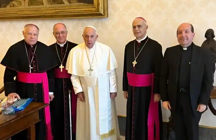 Líderes de la Conferencia Episcopal Venezolana se reunieron con el papa Francisco en el Vaticano