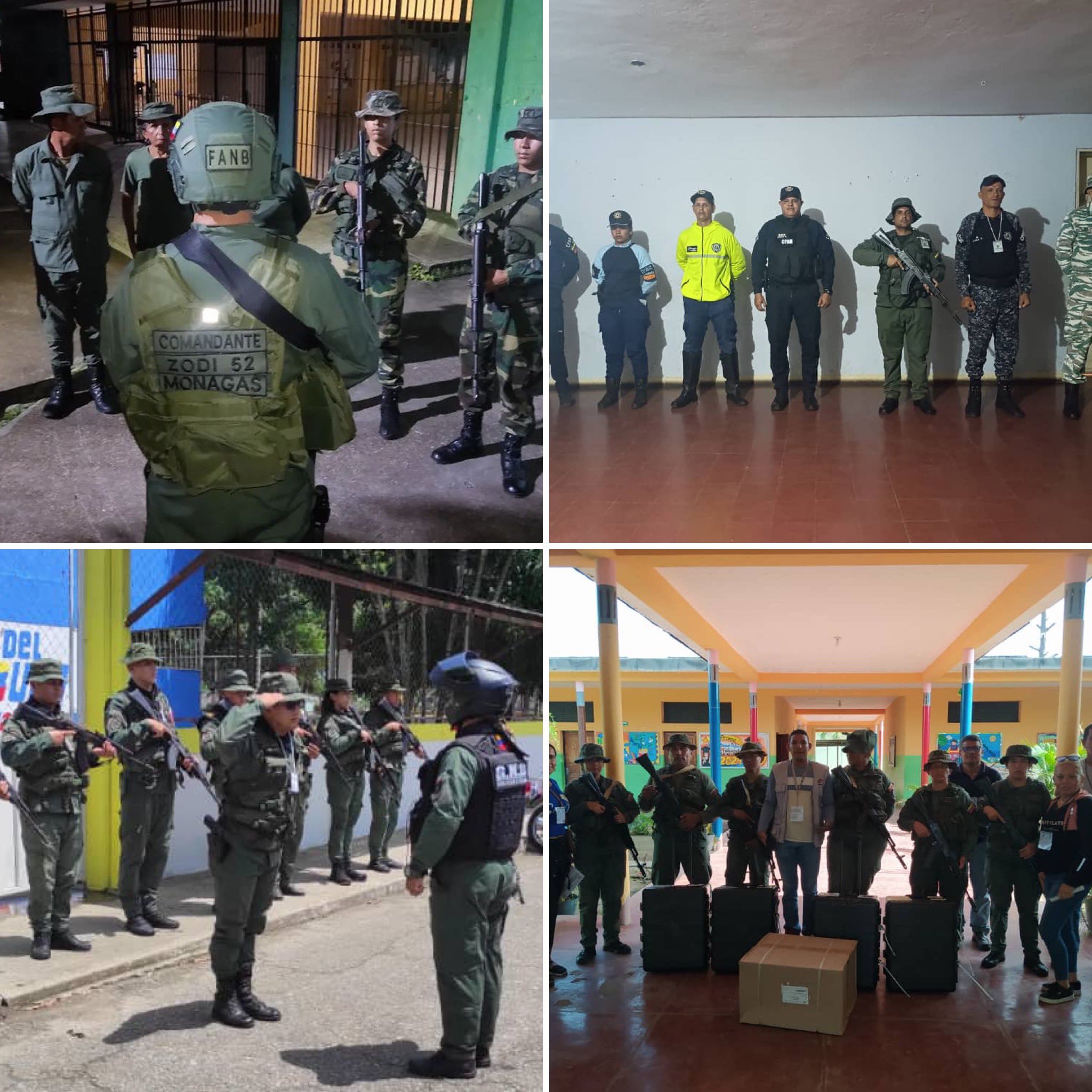 Desplegados efectivos militares de la FANB para garantizar seguridad en el simulacro electoral de este 30-Jun