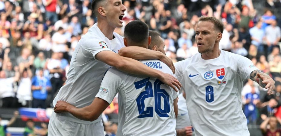 Eslovaquia sorprendió a Bélgica en el grupo E de la Eurocopa