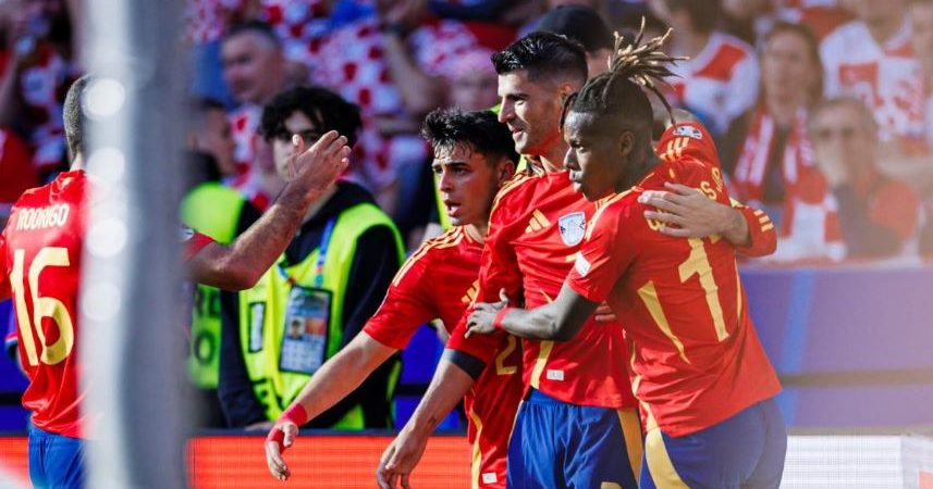Eurocopa 2024: España goleó y gustó ante  Croacia