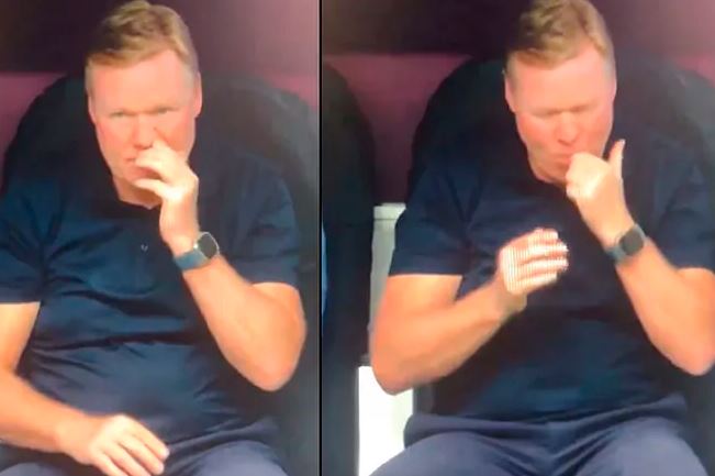 Ronald Koeman se comió los mocos durante el partido entre Países Bajos y Polonia