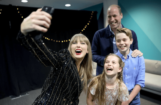 El príncipe Guillermo asistió con Jorge y Carlota al concierto de Taylor Swift en Londres