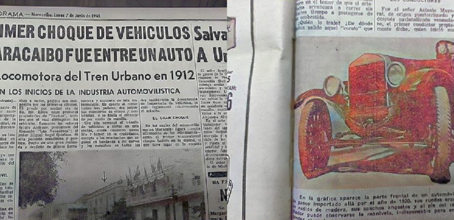 El primer choque de carro en Maracaibo fue en 1912: Un 