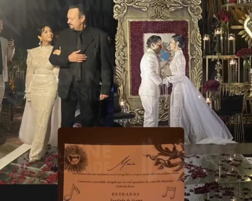 Primeras fotos de la boda de Ángela Aguilar y Nodal