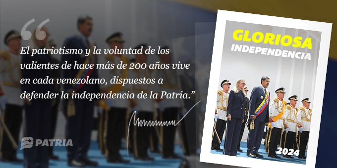 "Gloriosa independencia": El nuevo bono que está cayendo por Patria