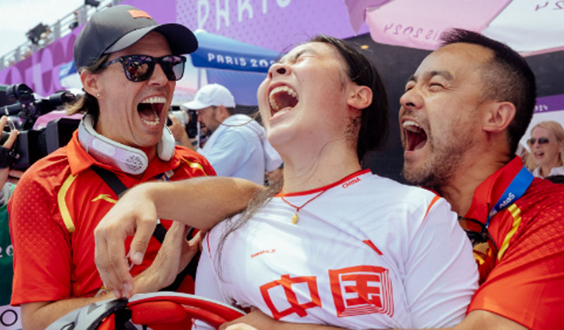 China logró la medalla de oro en Ciclismo BMX Freestyle Femenino de la mano de Daniel Dhers. Foto: RRSS