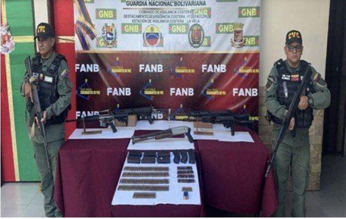 La GNB recuperó cinco fusiles y 238 cartuchos en el estado Falcón