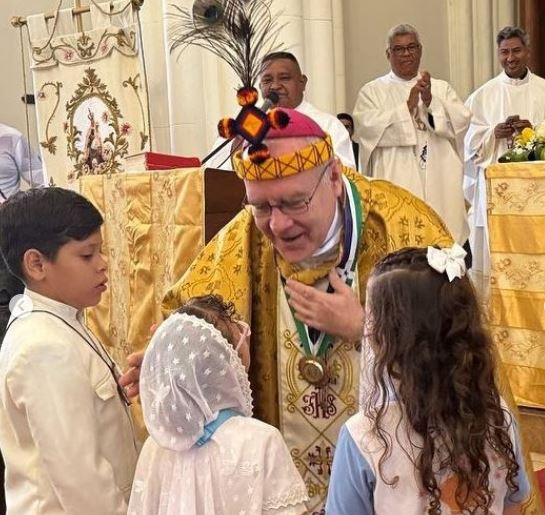 Mara recibió al nuncio apostólico monseñor Alberto Ortega Martín
