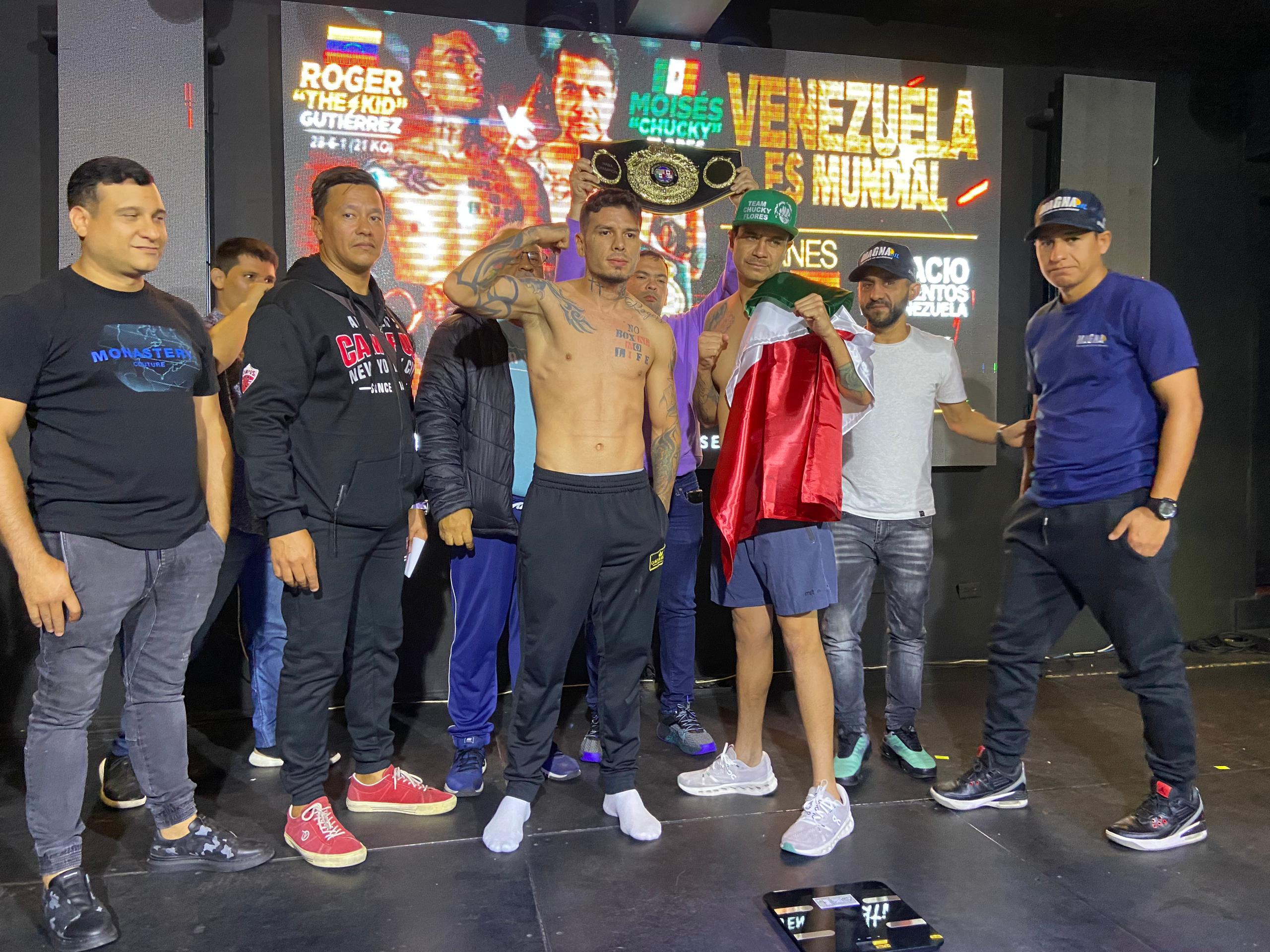 Roger "The Kid" Gutiérrez y Moisés "Chucky" Flores están listos para la batalla en "Venezuela es Mundial". Foto: Wilberth Marval