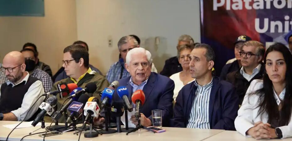 La Plataforma Unitaria anunció una serie de condiciones para participar ...