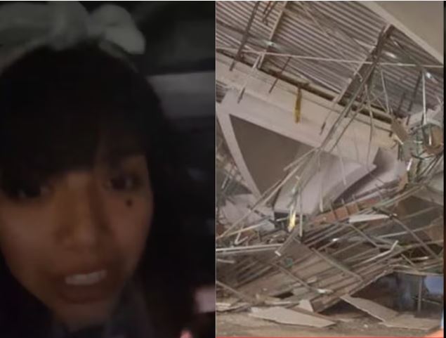 Niña se graba entre los escombros tras la caída del techo en el centro comercial de Perú: El video es viral en redes sociales