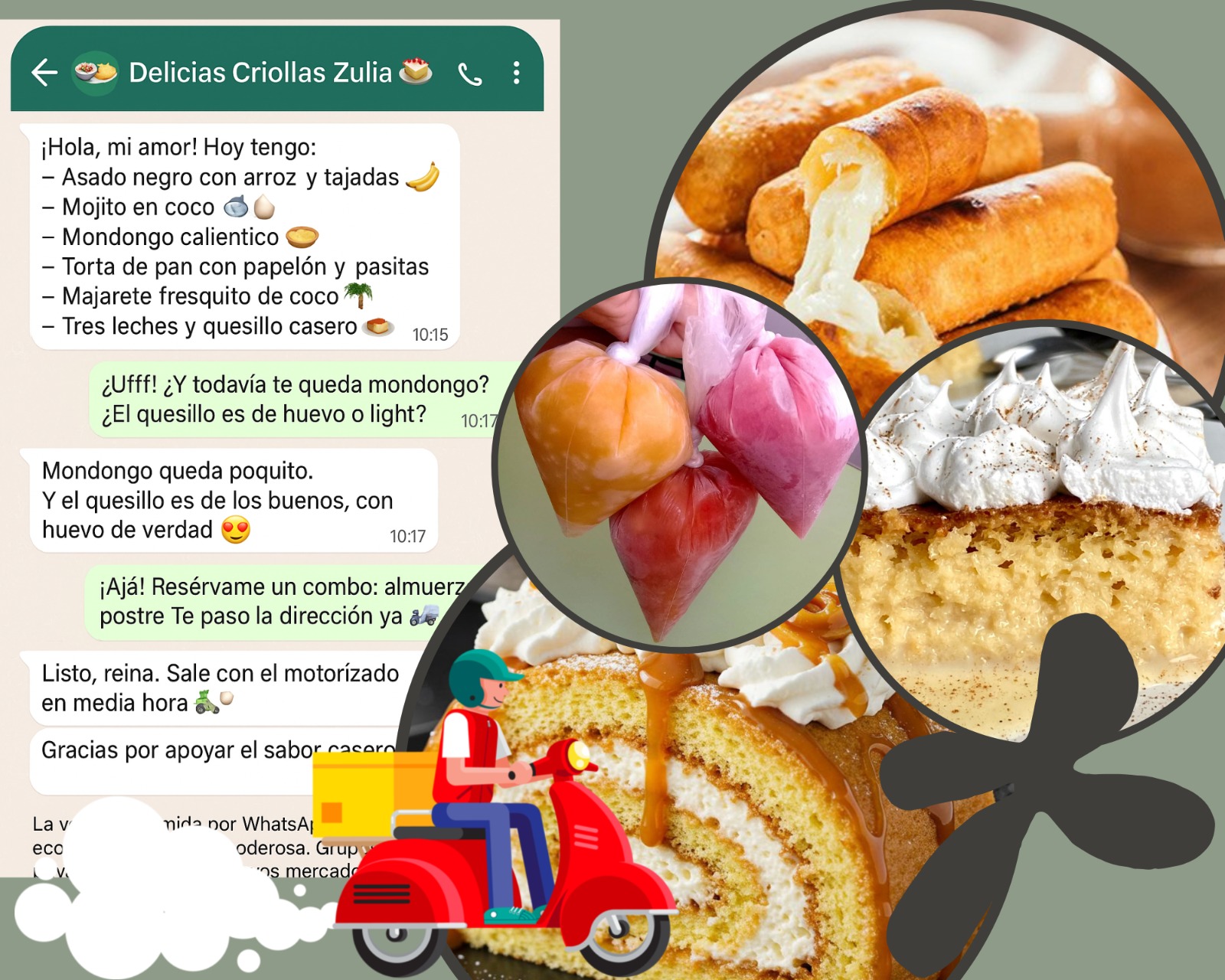 Emprendimiento culinario por WhatsApp desde casa: El sabor del ingenio marabino