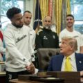 Donald Trump recibió a los jugadores de la Juventus en la Casa Blanca