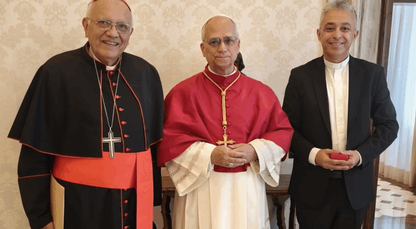 Papa León XIV recibió en audiencia a delegación eclesiástica encabezada por el cardenal Porras