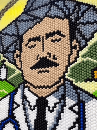 Artistas realizan impresionante mural de globos en honor al Dr. José Gregorio Hernández en Miami