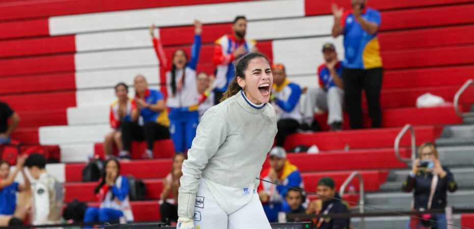 Katherine Paredes gana oro en sable femenino y brilla para Venezuela en Bolivarianos 2025