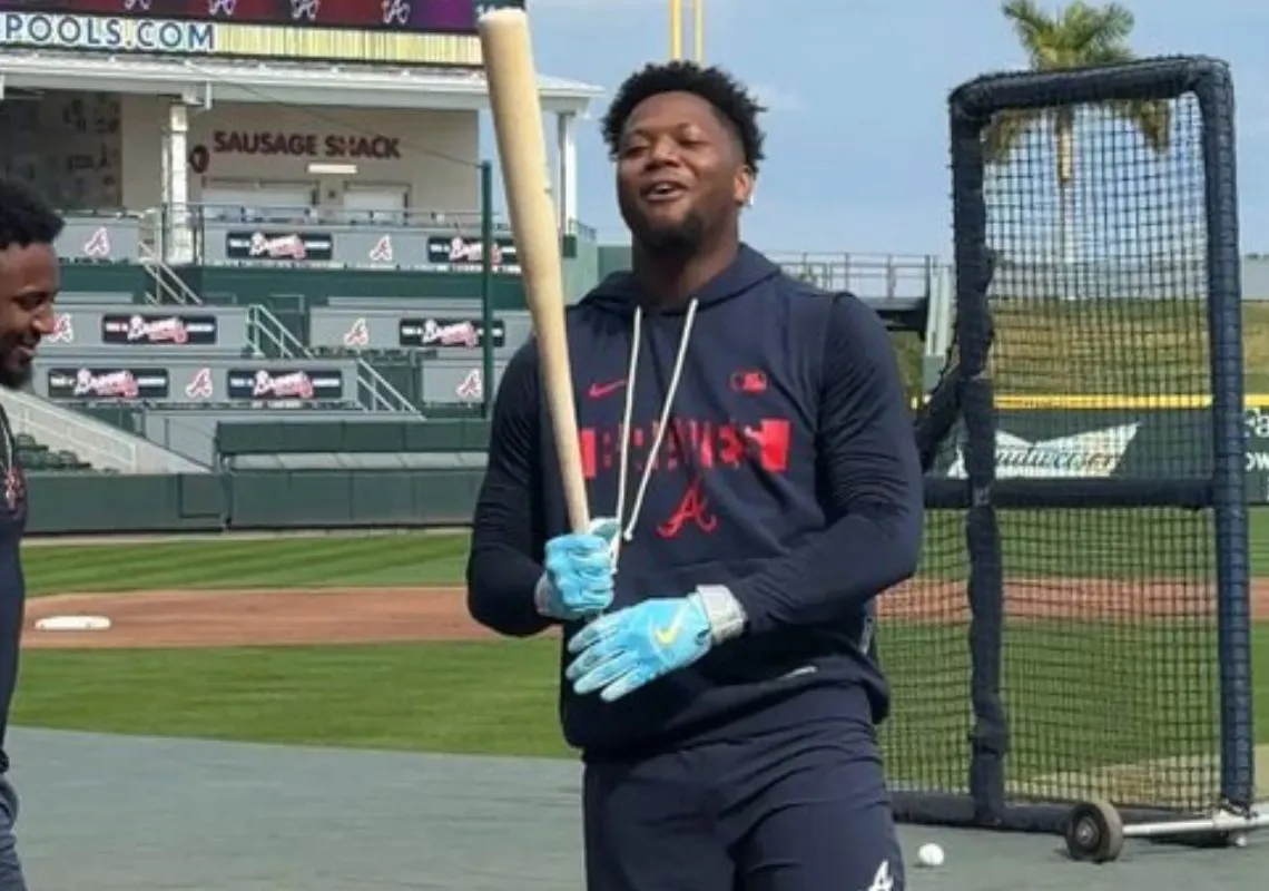 Ronald Acuña Jr. se reporta temprano a los entrenamientos de los Bravos: 