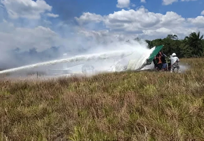 Dos muertos al estrellarse una avioneta en Santa Elena de Uairén