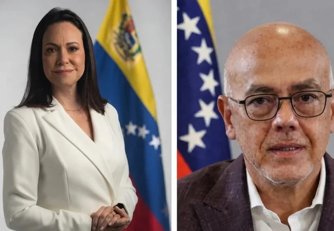 ¡No vale, por Dios!, dijo Jorge Rodríguez a periodista que le preguntó sobre un supuesto veto de entrada al país a MCM