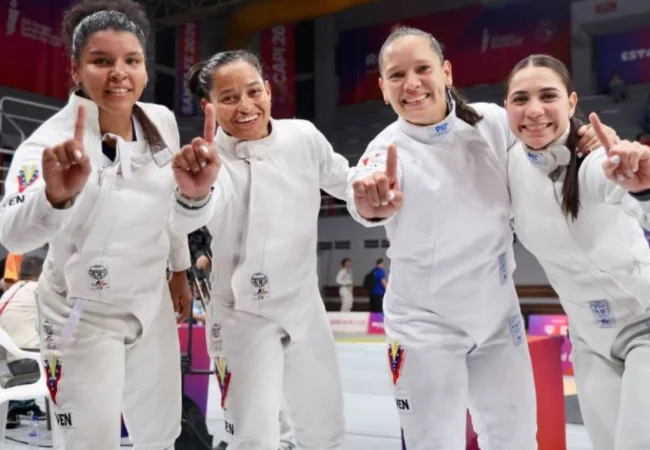 Venezuela logra el oro en espada femenina por equipos en los Juegos Suramericanos 2026