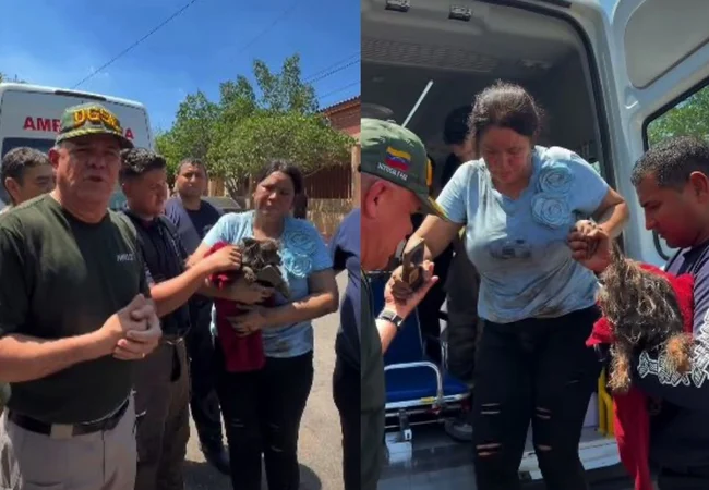 Rescatan a dos mujeres y su mascota tras incendio provocado por una falla eléctrica en Valle Alto