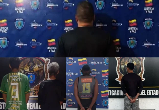 Capturan a cinco sujetos por agresiones violentas en San Francisco y Maracaibo