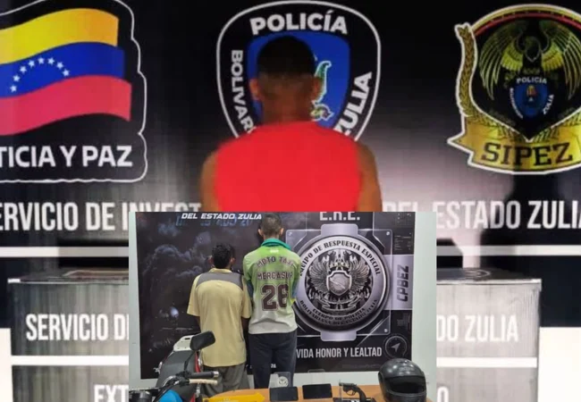 Presos por homicidio y porte ilícito de armas en el Zulia