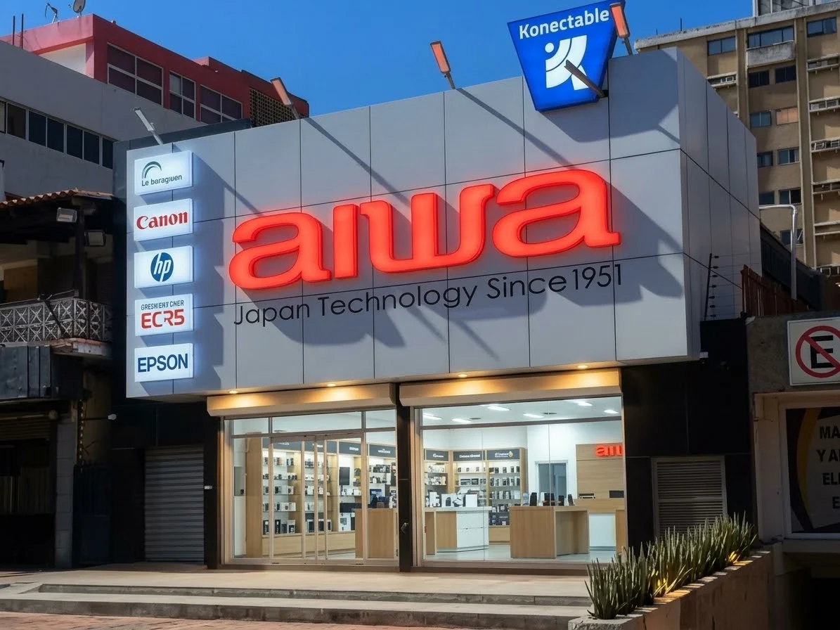 KONECTABLE abre en Maracaibo la primera tienda oficial de productos AIWA en Venezuela