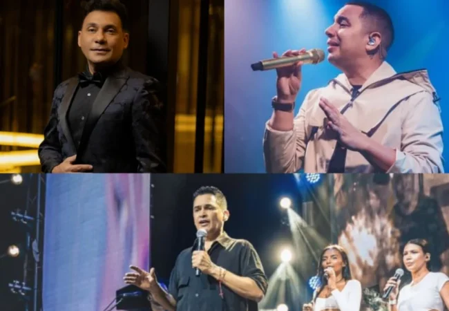 Jean Carlos Centeno, Felipe Peláez, Jorge Celedon y Ámbar García en Concierto de Vallenato: La cita es este sábado 17- Oct en el Palacio de Eventos