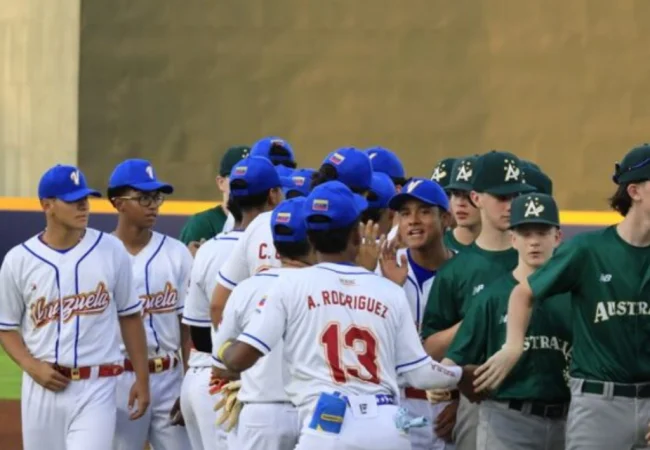 Venezuela arranca el Mundial Sub-15  de Béisbol con nocaut sobre Australia