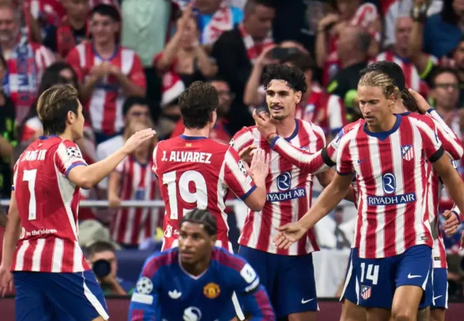 Atlético de Madrid impone su ley en el Metropolitano y vence al Manchester United en Champions League