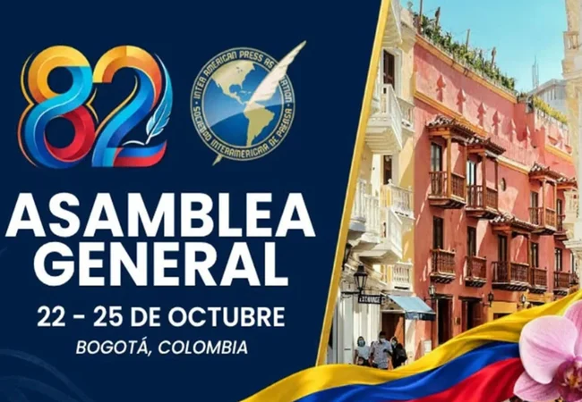 Bogotá es el escenario de la 82ª Asamblea General de la SIP enfocada en libertad de prensa e IA