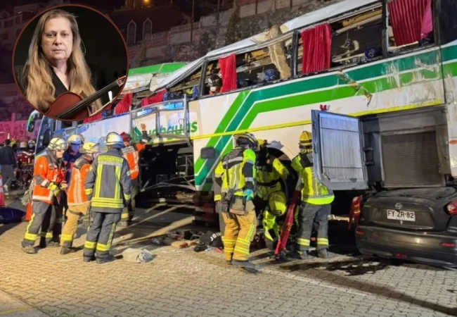 Un bus con los músicos de la orquesta de cámara de chile cayó desde 15 metros de altura: Un muerto y 13 heridos