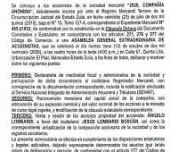 SOCIEDAD MERCANTIL: 2020, C.A.